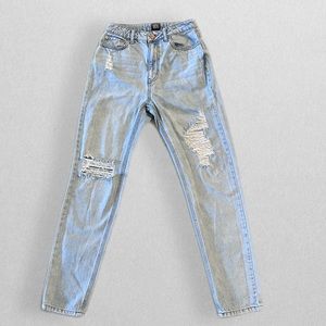 Urban Outfitters Distressed High Rise Mom Jeans